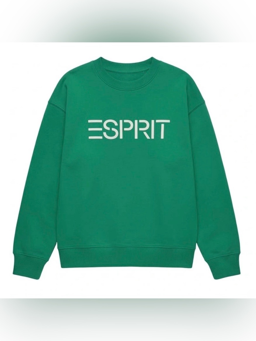 ESPRIT Women’s Fleece Embroidered Logo Sweatshirt, Retro 80s Viral Various Sizes - Picture 5 of 5